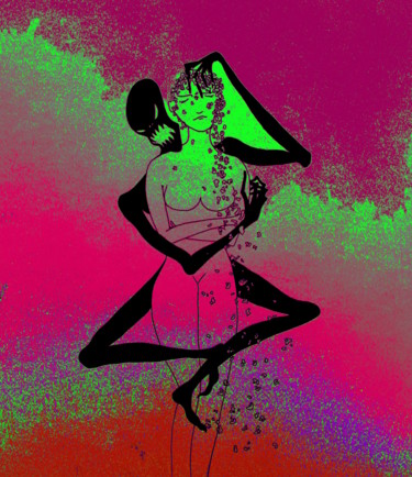 Digitale Kunst mit dem Titel "corps d'ombre" von Julianna Dávid, Original-Kunstwerk, Andere