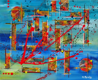 제목이 "Structure"인 미술작품 Gilbert Morales로, 원작, 아크릴
