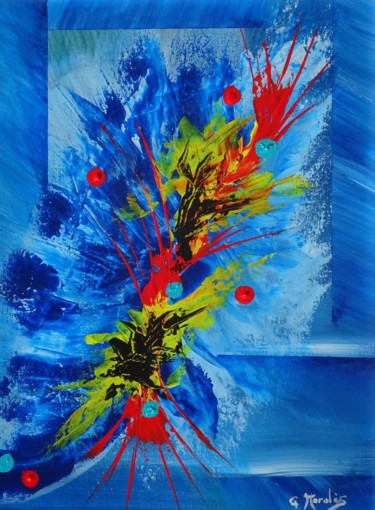Peinture intitulée "Exotique" par Gilbert Morales, Œuvre d'art originale, Acrylique