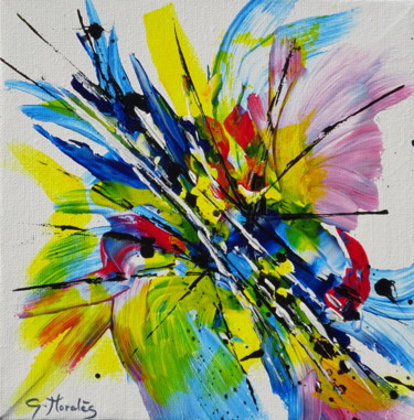 Peinture intitulée "Reflet" par Gilbert Morales, Œuvre d'art originale, Acrylique