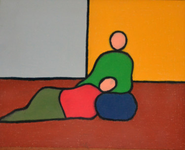 Painting titled "Q07" by Celestino Martins Soares Ferreira, Original Artwork, Pastel