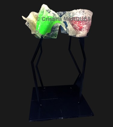 Installation "Bouquet de Fleurs" 雕塑 标题为“Installation "Bouqu…” 由Cristina Marquès, 原创艺术品, 塑料