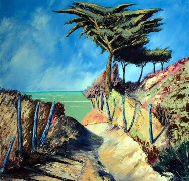 Peinture intitulée "Revoir la Mer" par Pascal Baudot, Œuvre d'art originale, Huile