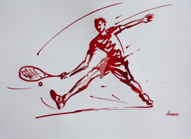 图画 标题为“Squash N°5” 由Henri Ibara, 原创艺术品, 墨