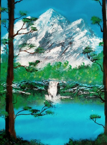 「Banff」というタイトルの絵画 Leytbouhによって, オリジナルのアートワーク, スプレー式塗料