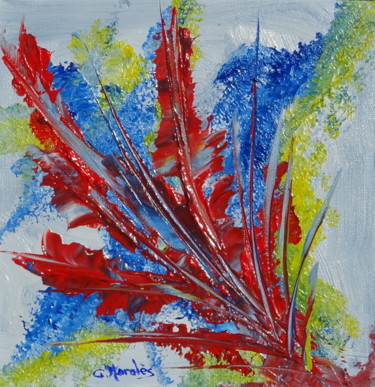 Peinture intitulée "Le Brin" par Gilbert Morales, Œuvre d'art originale, Huile