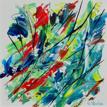 Peinture intitulée "Végétal" par Gilbert Morales, Œuvre d'art originale, Acrylique