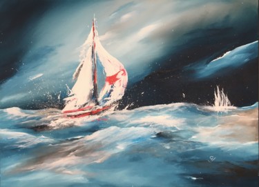Peinture intitulée "Let's go" par Sandrine Chalot, Œuvre d'art originale, Acrylique