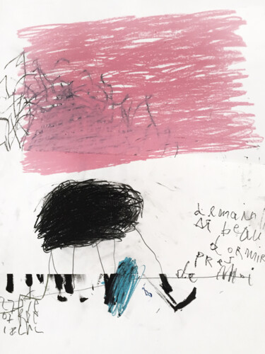 Dessin intitulée "NEXT TO YOU" par Luc Pierre, Œuvre d'art originale, Fusain