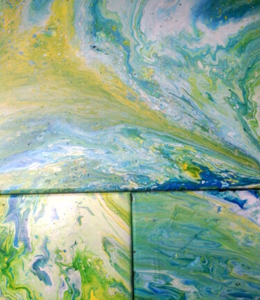 Peinture intitulée "Coin de verdure" par Emma Laroche, Œuvre d'art originale, Acrylique