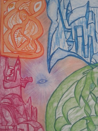 Schilderij getiteld "20180728-122851.jpg" door Marianne Huizinga, Origineel Kunstwerk
