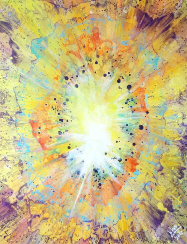 Schilderij getiteld "openflow" door Sabina Kiss, Origineel Kunstwerk, Acryl