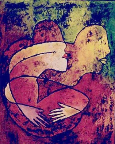 Malarstwo zatytułowany „No.K10” autorstwa Małgorzata Krasucka, Oryginalna praca, Olej Zamontowany na Drewniana rama noszy