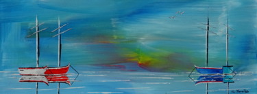 Peinture intitulée "Crépuscule" par Gilbert Morales, Œuvre d'art originale, Acrylique