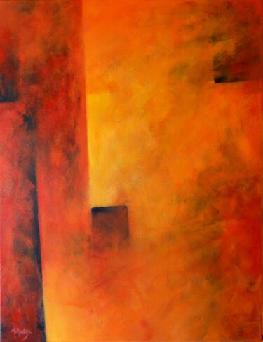 Peinture intitulée "errance n°3" par Michèle Radix, Œuvre d'art originale, Acrylique