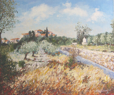 Peinture intitulée "miramas le vieux -02" par Letailleur-H, Œuvre d'art originale, Acrylique Monté sur Carton