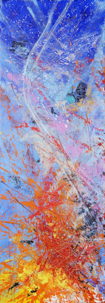 제목이 "Explosions éthérées"인 미술작품 Nicolas Mathieu-Crouvisier로, 원작, 아크릴