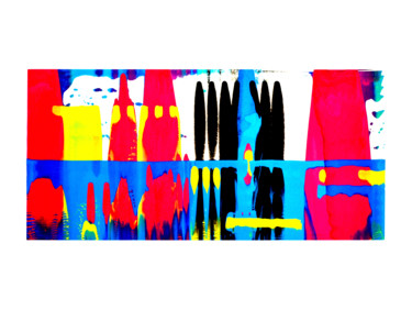 Printmaking titled "seri-abst-3" by Jeff, Original Artwork, Screenprinting