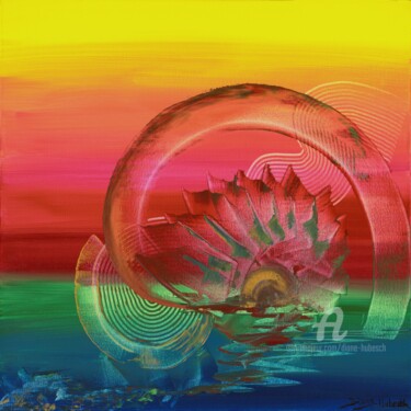 Mise en lumière - Accroissement de l'Être Peinture intitulée "Mise en lumière - A…" par Diane Hubesch, Œuvre d'art originale, Acrylique