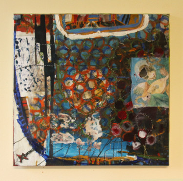 Peinture intitulée "Kairos-80x80" par Baptiste Vanweydeveldt, Œuvre d'art originale, Acrylique