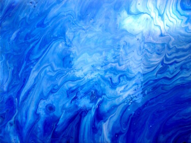 Peinture intitulée "Vaguelettes" par Emma Laroche, Œuvre d'art originale, Acrylique