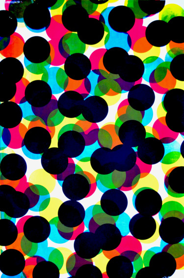 Gravures & estampes intitulée "Bubble 4" par Jeff, Œuvre d'art originale, Sérigraphie