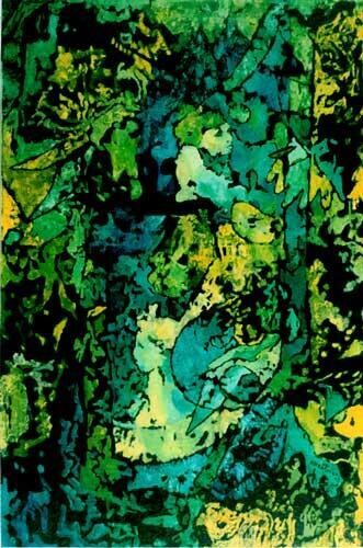 Malarstwo zatytułowany „No.K46” autorstwa Małgorzata Krasucka, Oryginalna praca, Olej Zamontowany na Drewniana rama noszy