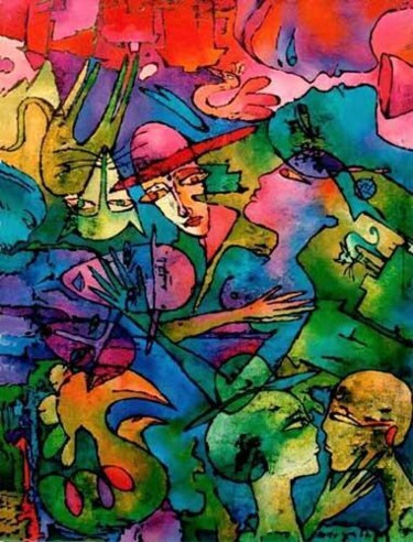 Malarstwo zatytułowany „No.W82” autorstwa Małgorzata Krasucka, Oryginalna praca