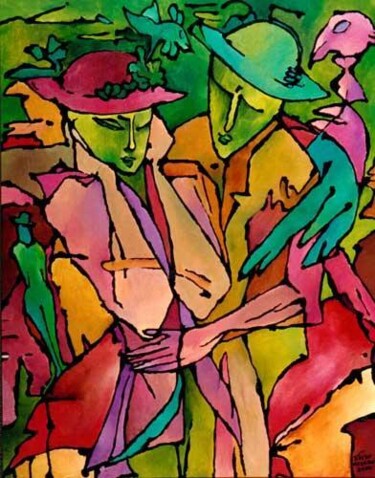 Malarstwo zatytułowany „No.K0” autorstwa Małgorzata Krasucka, Oryginalna praca, Olej