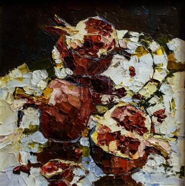 Painting titled "Гранаты" by Konstantin Konevskikh, Original Artwork, Oil