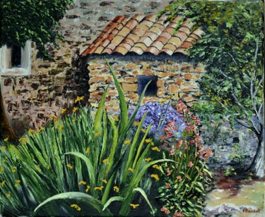 Peinture intitulée "L'appentis" par Pascal Baudot, Œuvre d'art originale, Huile