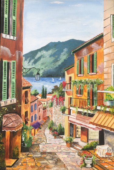 Peinture intitulée "Quelque part dans l…" par Lili, Œuvre d'art originale, Acrylique