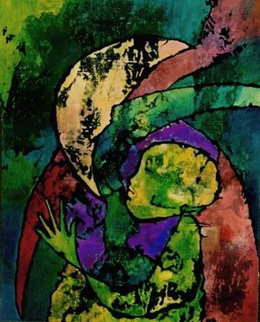 Malarstwo zatytułowany „No.K18” autorstwa Małgorzata Krasucka, Oryginalna praca, Olej Zamontowany na Drewniana rama noszy