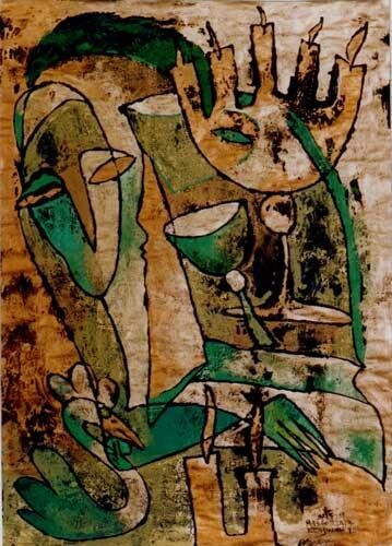 Malarstwo zatytułowany „No.P24” autorstwa Małgorzata Krasucka, Oryginalna praca