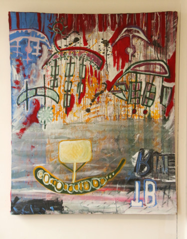 Peinture intitulée "le voyage d'argo(s)-" par Baptiste Vanweydeveldt, Œuvre d'art originale, Acrylique
