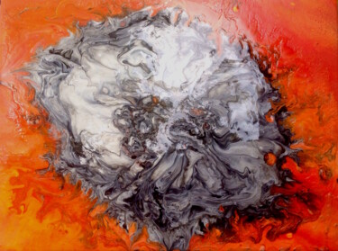 Peinture intitulée "Méduse" par Emma Laroche, Œuvre d'art originale, Acrylique