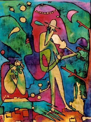 Malarstwo zatytułowany „NoP19Powroty1993r45…” autorstwa Małgorzata Krasucka, Oryginalna praca