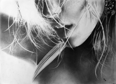 Dessin intitulée "Troisième Sourire" par Frédéric Berrin, Œuvre d'art originale, Graphite