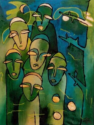 Malarstwo zatytułowany „No.P17” autorstwa Małgorzata Krasucka, Oryginalna praca