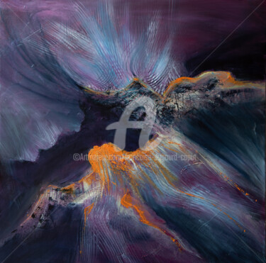 Peinture intitulée "Le Condor" par Françoise Dugourd-Caput, Œuvre d'art originale, Huile Monté sur Châssis en bois