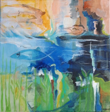 Peinture intitulée "ABYSSES" par Ervalena, Œuvre d'art originale, Acrylique