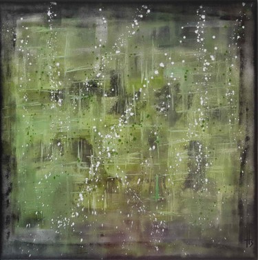 绘画 标题为“CENTRAL PARK” 由Sandrine Hartmann, 原创艺术品, 丙烯 安装在木质担架架上