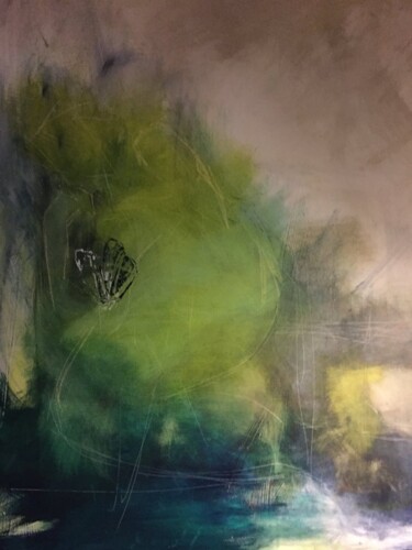 Painting titled "Âme en paix" by Christine Nadeau, Original Artwork, Acrylic