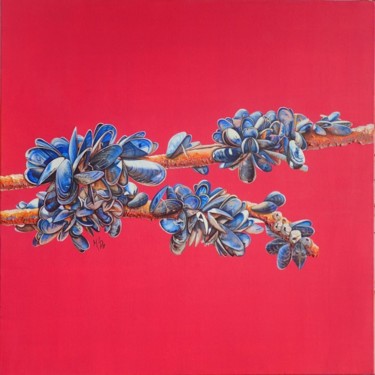 Pittura intitolato "Effet mer III" da M'Do, Opera d'arte originale, Acrilico
