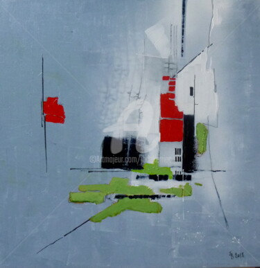 Peinture intitulée "Sans titre" par James Burgevin, Œuvre d'art originale, Acrylique