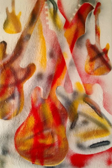 N° 97 Ecoute Peinture intitulée "N° 97 Ecoute" par Isa-L, Œuvre d'art originale, Acrylique