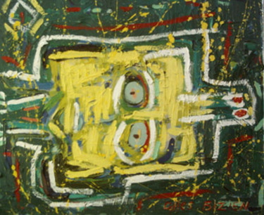 Peinture intitulée "Tortue-rêve" par Gilles Bizien, Œuvre d'art originale