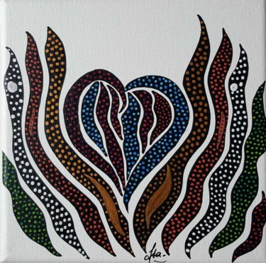 Peinture intitulée "Bella" par Isabelle Courbin, Œuvre d'art originale, Acrylique