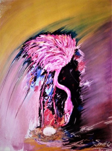 Peinture intitulée "My precious one..." par Benny Smet, Œuvre d'art originale, Pastel