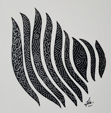 Peinture intitulée "Onde marine" par Isabelle Courbin, Œuvre d'art originale, Acrylique Monté sur Châssis en bois